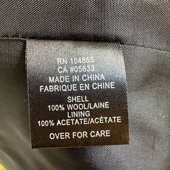 600 West Houndstooth Wool Jacket Coat Blazer Black Green Size 14 - Picture 8 of 13